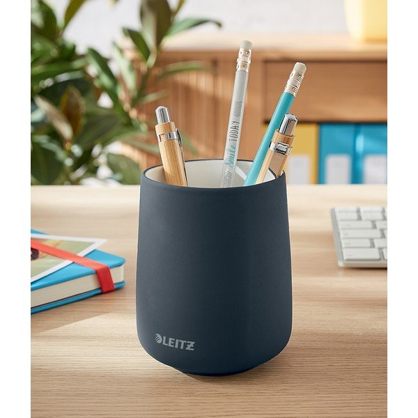 Suport din ceramică pentru pixuri Leitz Cosy, gri-image-1