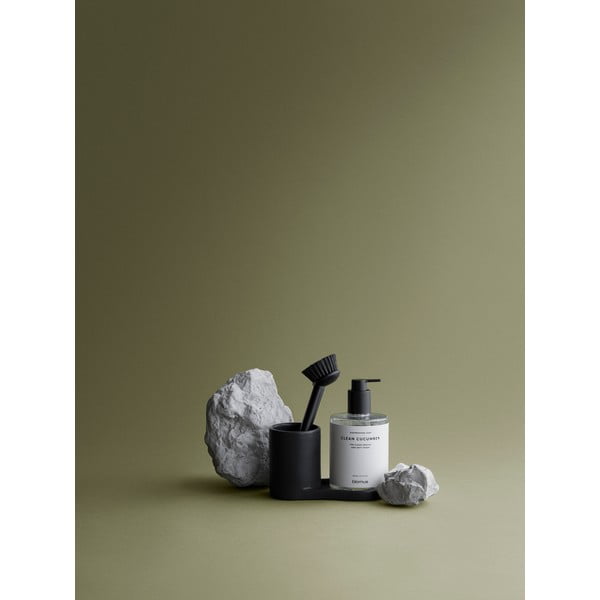 Suport pentru accesorii de spălat negru din gresie Piro – Blomus-image-2