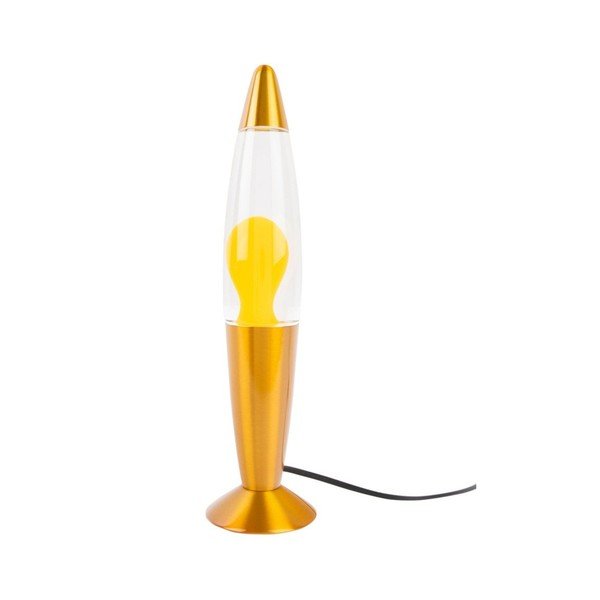 Lava lamp galbenă din sticlă (înălțime 35,5 cm) Funky Rocket Lava – Leitmotiv