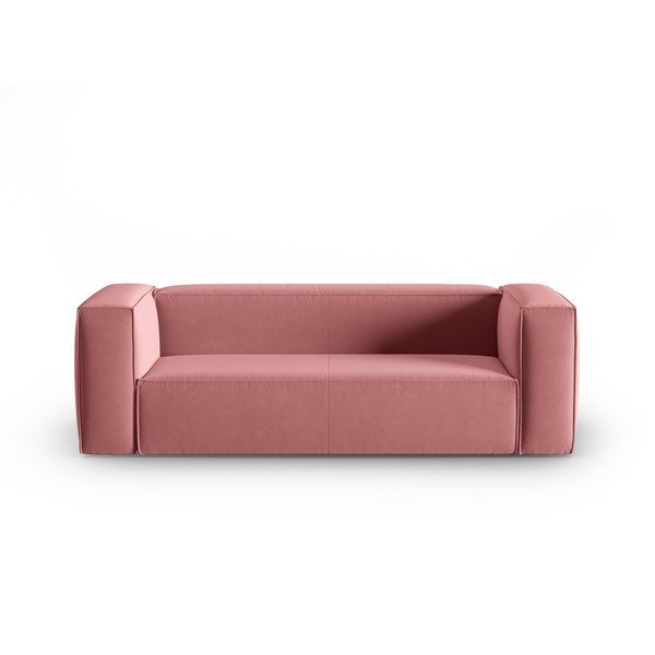 Canapea roz cu tapițerie din catifea 200 cm Mackay – Cosmopolitan Design