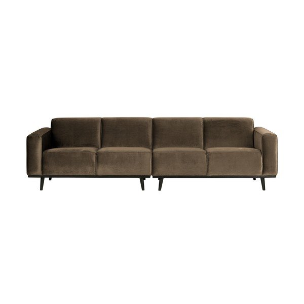 Canapea maro cu tapițerie din catifea 280 cm Statement – WOOOD-image-1
