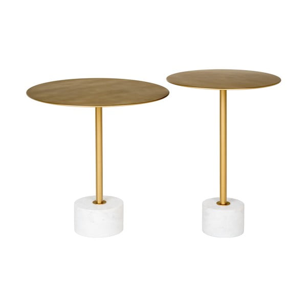 Măsuță auxiliară rotundă din metal ø 51 cm Lecco – House Nordic-image-2