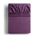 Cearceaf mov din jerseu cu elastic 220x200 cm Amber – Restilo