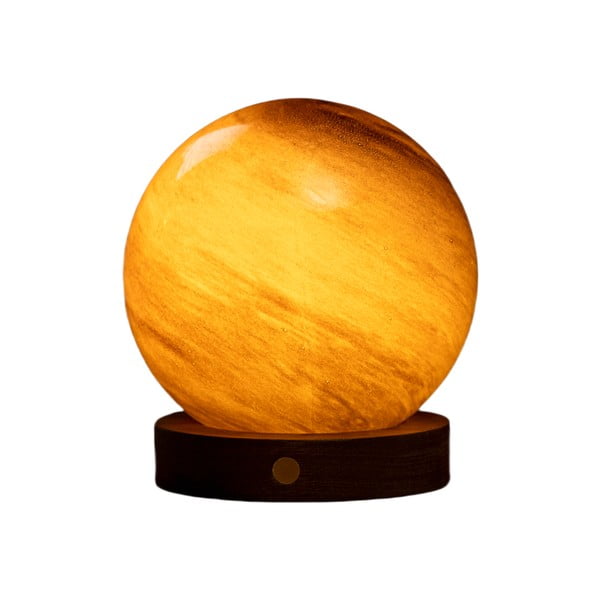 Decorațiune luminoasă maro închis cu USB ø 12 cm Sand Storm – Gingko-image-2