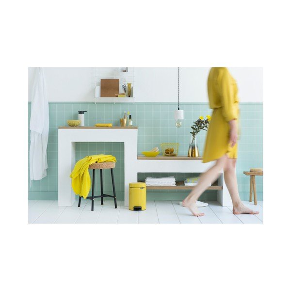 Coș de gunoi cu pedală Brabantia Newicon, 5 l, galben-image-2