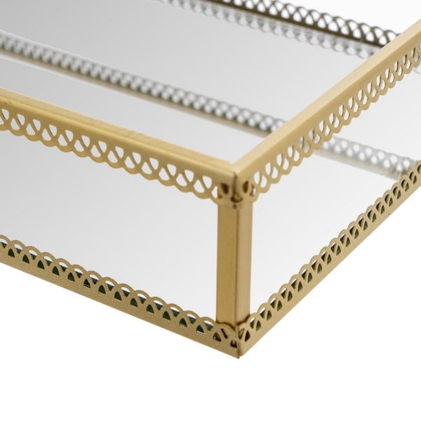 Tăvi decorative 2 buc. din metal 14x24 cm – Casa Selección-image-1