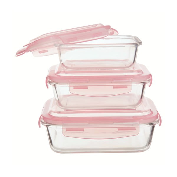 Recipiente de alimente 3 buc. din sticlă Freska – Premier Housewares-image-1