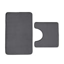 Covorașe de baie gri-închis pentru WC 2 buc. din spumă cu memorie 50x80 cm Anti-Bacterial – Catherine Lansfield