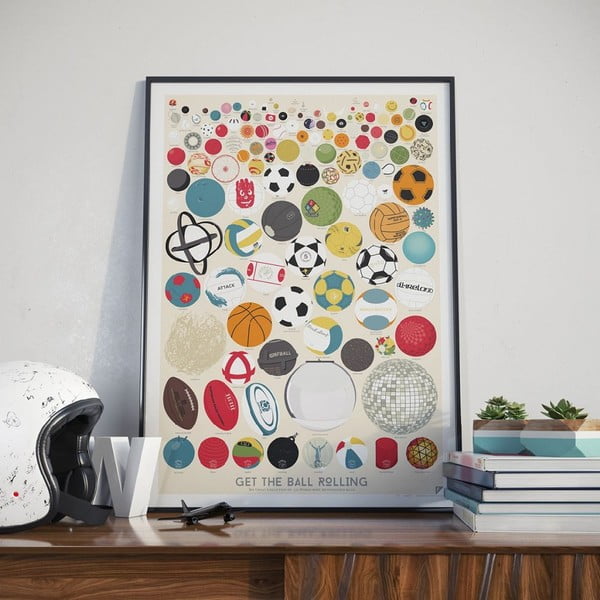 Poster Follygraph The Great Collection of 127 Balls, 42x59,4 cm