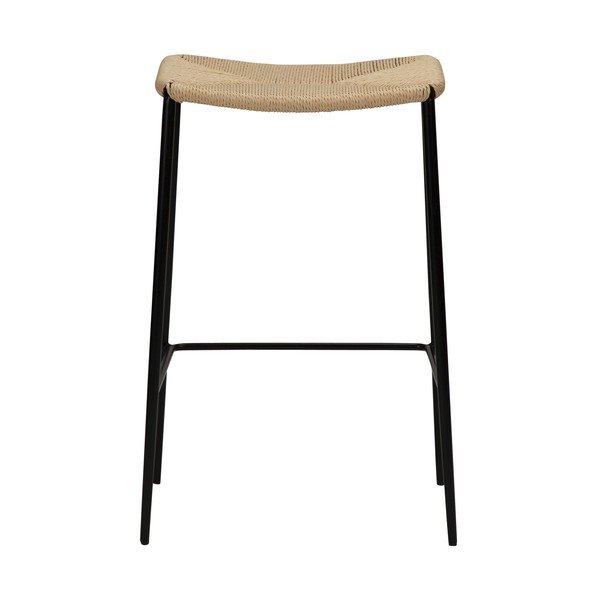 Scaun bar DAN-FORM Denmark Stiletto, bej - natural, înălțime 68 cm-image-4