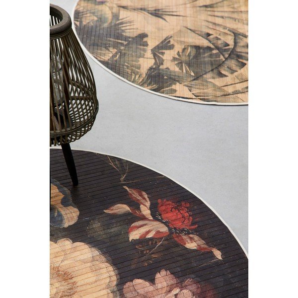 Covor țesut manual rotund din bambus ø 120 cm Sayuri – Bizzotto-image-2
