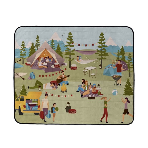 Pătură de picnic Butter Kings Lets Go Camping, 145 x 180 cm