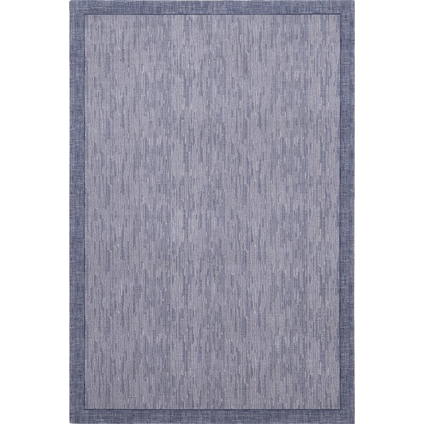 Covor albastru închis din lână 160x240 cm Linea – Agnella