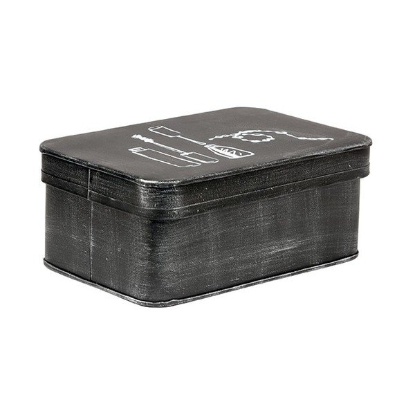Cutie metalică pentru cosmetice LABEL51, negru-image-1