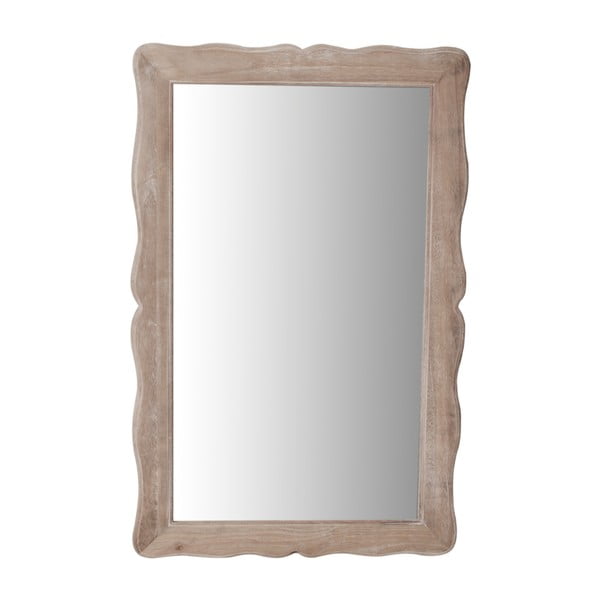 Oglindă din lemn de plop Livin Hill Pesaro, crem, înălțime 80 cm