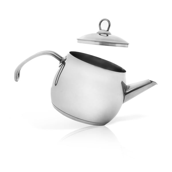 Ceainic argintiu din oțel inoxidabil 1 l Anett – Orion-image-1