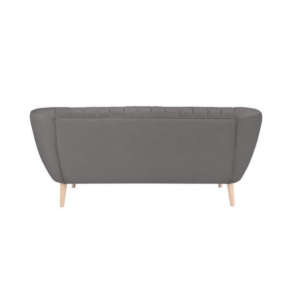 Canapea cu 3 locuri Micadoni Home Vincente, gri-image-1