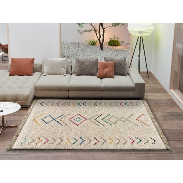 Covor Universal Ziri White, 133 x 190 cm, alb - crem-image-1