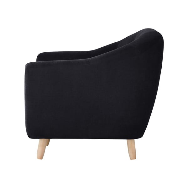 Fotoliu Jalouse Maison  Vicky, negru-image-2