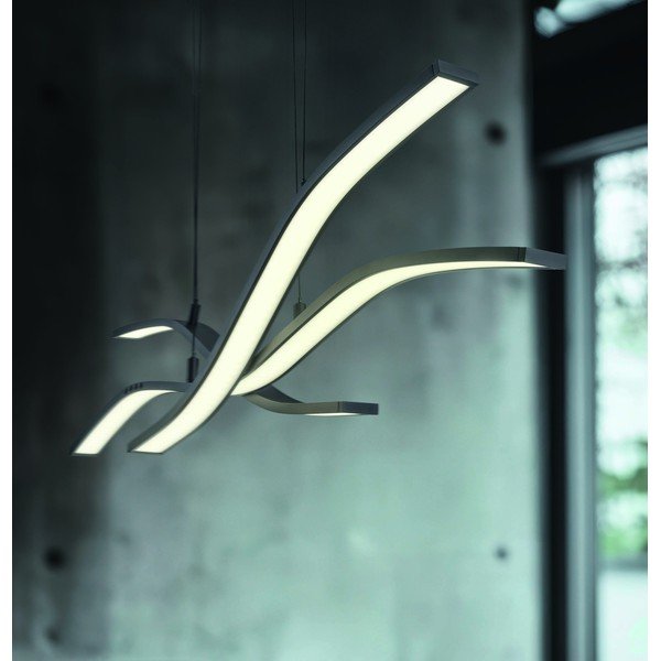 Lustră negru-mat LED cu control prin telecomandă/cu intensitate reglabilă din metal Spider – Trio Select-image-2