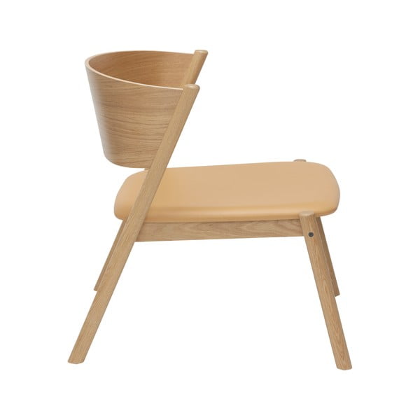 Fotoliu maro deschis Oblique – Hübsch-image-2