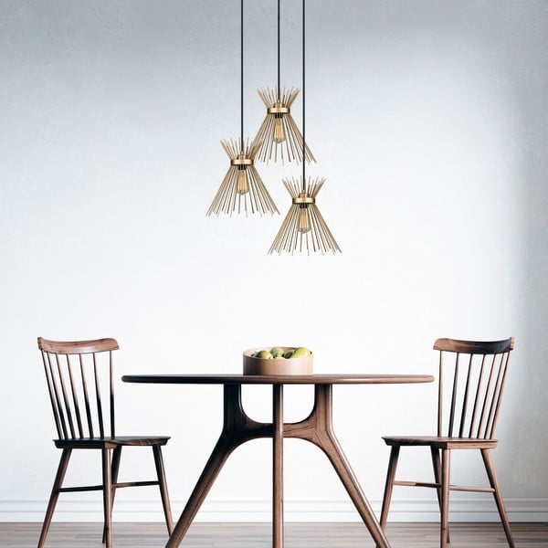 Lustră aurie din metal ø 34 cm Izmir – Squid Lighting-image-3