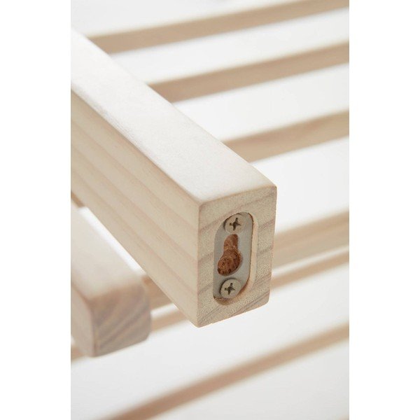Pantofar în culoare naturală deschisă suspendat din lemn de pin 70x45x38 cm Eddison – Jotex-image-4
