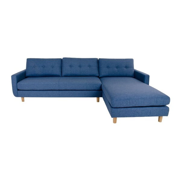 Canapea cu șezlong pe partea dreaptă House Nordic Artena, albastru