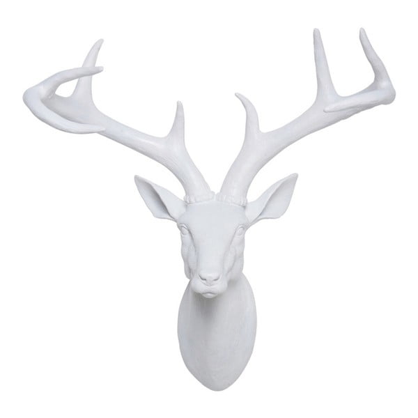 Statuetă decorativă Kare Design Deer, 40 x 45 cm, alb