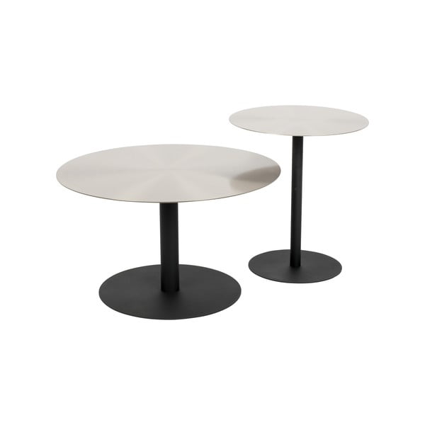 Măsuță auxiliară rotundă din metal ø 40 cm Snow – Zuiver-image-3