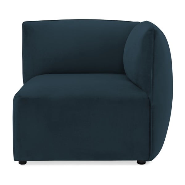 Modul colț dreapta pentru canapea Vivonita Velvet Cube, bleumarin