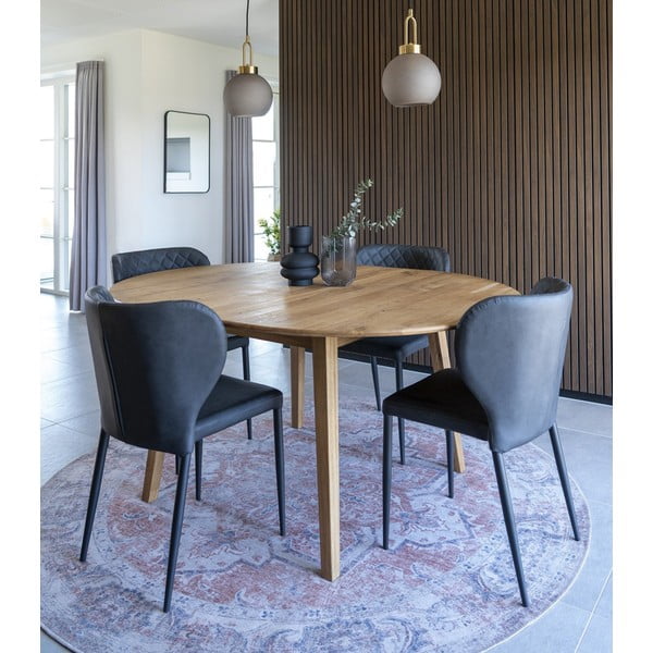 Scaune de dining gri-închis 4 buc. Pisa – House Nordic-image-1