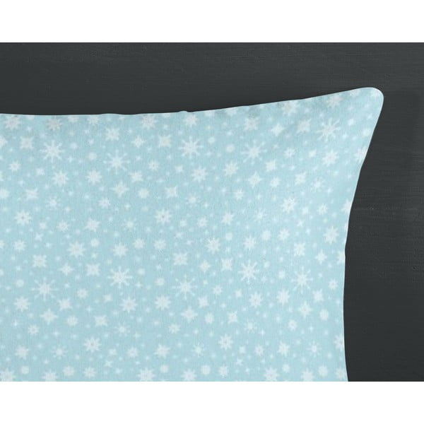 Lenjerie de pat albastră din flanelă pentru pat de o persoană 140x200 cm Seppo – HIP-image-3