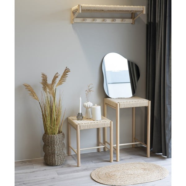 Scaun în culoare naturală din lemn masiv de plop Abano – House Nordic-image-1