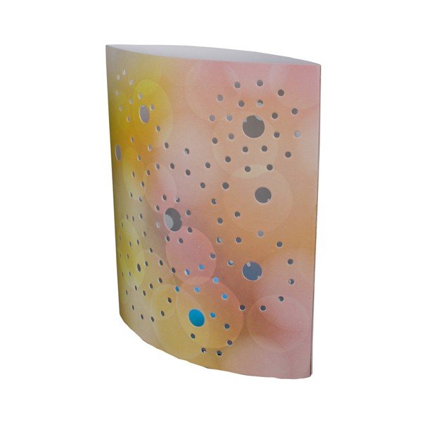 Veioză portocalie (înălțime 17 cm) Floral – Hilight