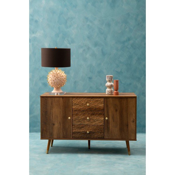 Comodă în culoare naturală închisă 114x70x39 cm Frida – Premier Housewares-image-2