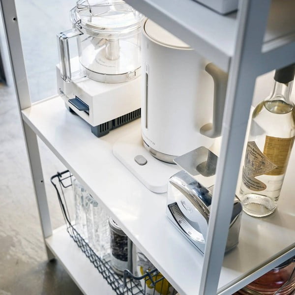 Etajeră alb mat din oțel 60x170x46,5 cm Tower – YAMAZAKI-image-2