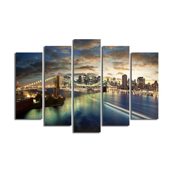 Tablou din mai multe piese New Yor City, 105 x 70 cm