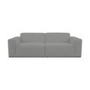 Canapea gri cu tapițerie din stofă bouclé 228 cm Roxy – Scandic