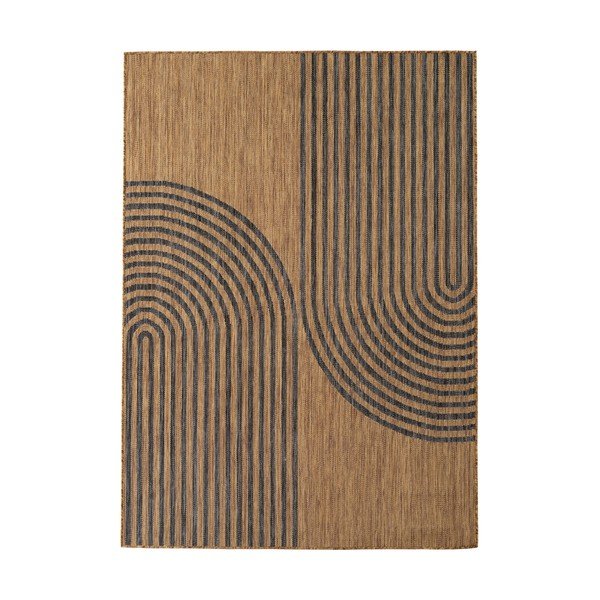 Covor pentru exterior și interior negru/maro 200x290 cm Mira 1453 – Ayyildiz Carpets