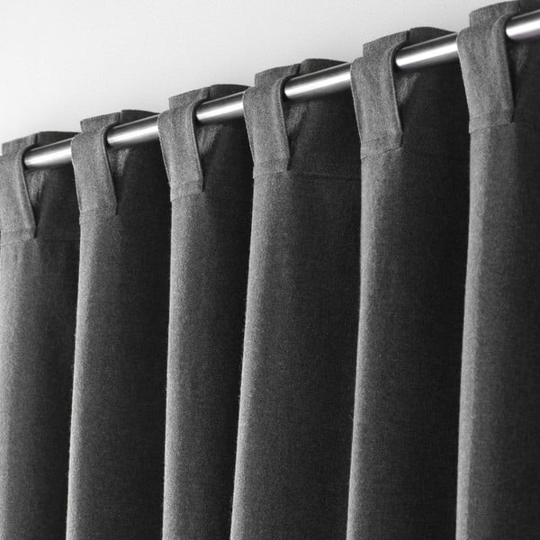 Draperie gri antracit 140x240 cm Mistraline – douceur d'intérieur-image-2