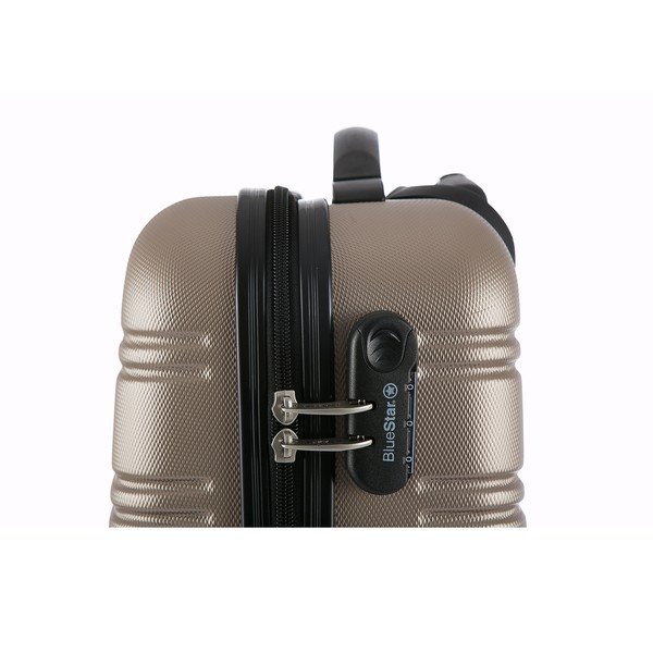 Valiză de mână, cu roți Blue Star Bilbao, bej-image-3