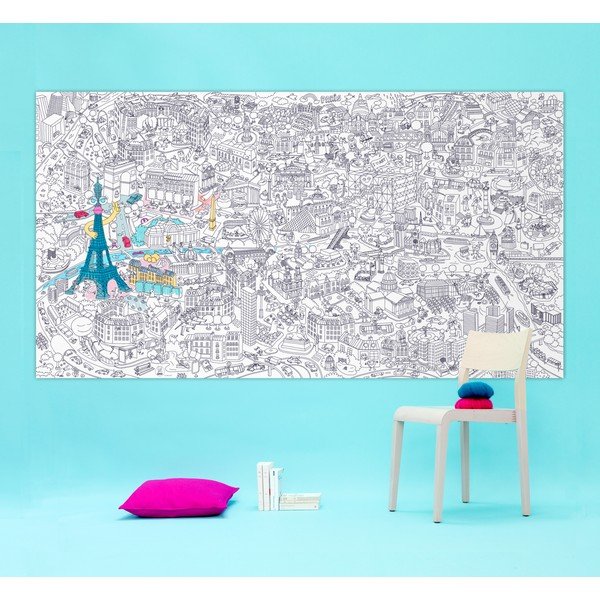 Planșă de colorat OMY Paris XXL (180 x 100 cm)-image-1