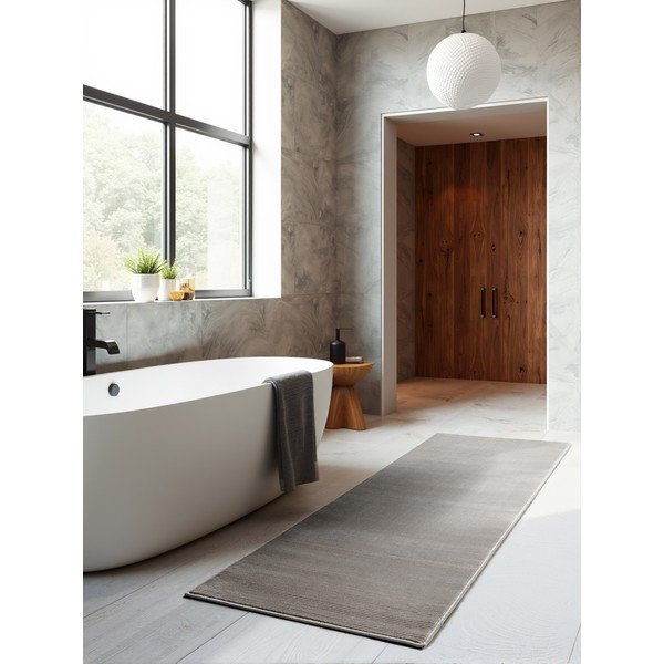 Covor tip traversă gri antracit/crem 80x240 cm Perles Dolomite – Elle Decoration-image-1