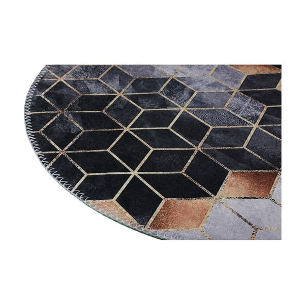 Covor negru-alb lavabil 120x180 cm – Vitaus-image-2