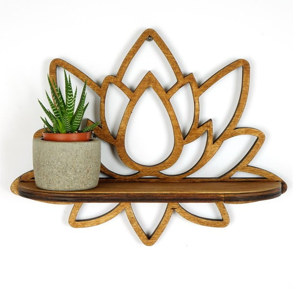 Raft în culoare naturală 33 cm Lotus – Kalune Design-image-3