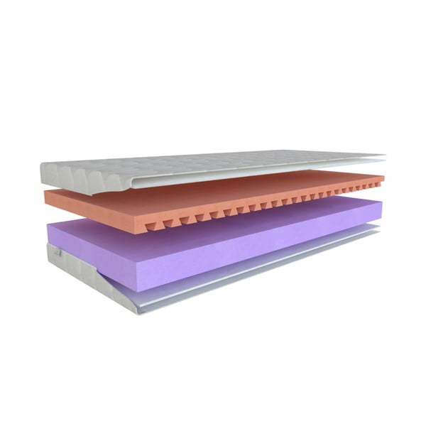 Saltea pentru copii mediu-fermă/moale din spumă reversibilă 180x200 cm Junior Relax 16 – Materasso-image-2