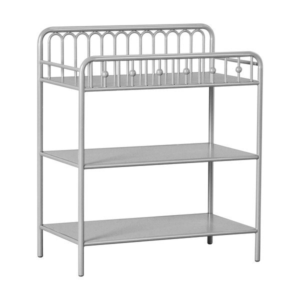 Comodă de copii gri deschis înaltă din metal cu masă de schimbat 87x102 cm Monarch Hill – Støraa