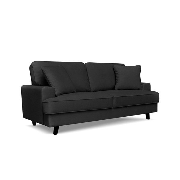 Canapea cu 3 locuri Cosmopolitan design Berlin, negru-image-1