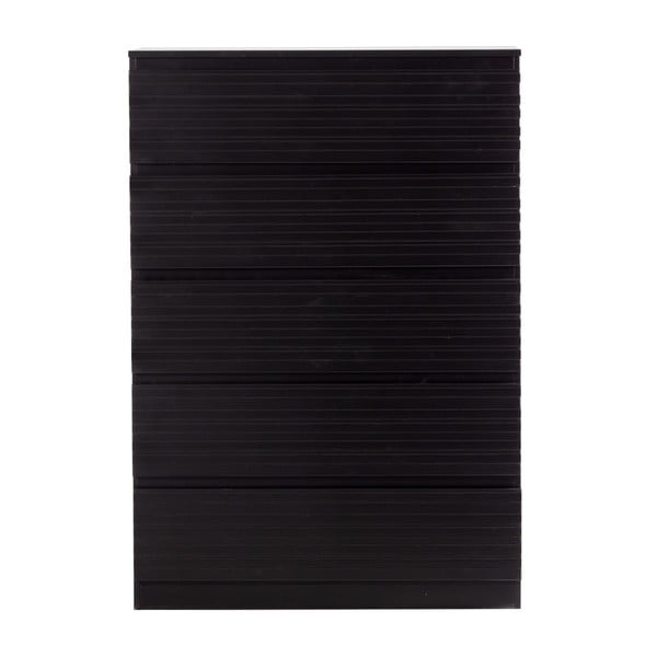 Comodă neagră înaltă din lemn de pin 83x120 cm Jente – WOOOD